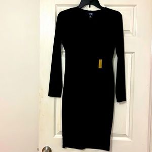 Chaps women’s black wrap dress